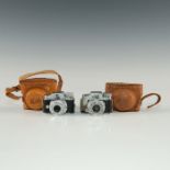 PAIR OF MICRO SPY OR NOVELTY HIT CAMERAS