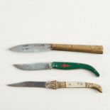 3 PETITE FOLDING KNIVES