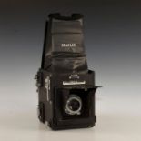 VINTAGE GRAFLEX RB SUPER D PRESS SLR HOODED CAMERA