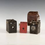 GROUP OF 3 VINTAGE BOX CAMERAS