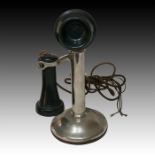 WESTERN ELECTRIC CANDLESTICK WITH BULLDOG TRANSMITTER