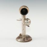 N.N. HILL BRASS CO. ANTIQUE TOY CANDLESTICK PHONE