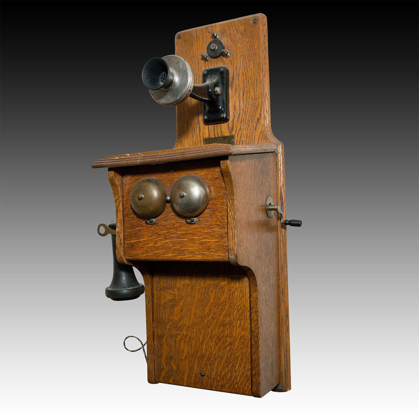 CENTRAL TELEPHONE WALL MOUNTED CRANK PHONE - Image 5 of 7