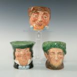 SET OF 3 ROYAL DOULTON CHARACTER JUGS ASH BOWLS