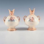 GROUP OF TWO DOULTON BURSLEM EARTHENWARE VASES