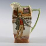 ROYAL DOULTON DICKENS WARE LARGE PITCHER, MARK TAPLEY