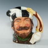 ROYAL DOULTON LARGE CHARACTER JUG, THE TRAPPER D6609