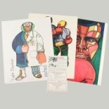 TRIO OF POPULAR FERDIE PACHECO COLOR LITHOGRAPHS