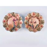 PAIR OF ART NOUVEAU DOULTON BURSLEM DESSERT PLATES