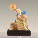 DULWICH POTTERY ART DECO CHILD PUTTI FIGURINE