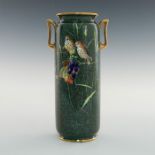 ROYAL DOULTON VASE WITH GILDED DOUBLE HANDLES BB1535