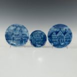 GROUP OF 3 KAISER OF GERMANY DELFTWARE PLATES