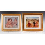 GROUP OF 2 FRAMED EDNA HIBEL PRINTS: ENCORE, BRETON FIELDS