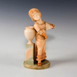 ROYAL WORCESTER FIGURAL SPILL VASE