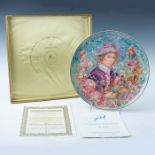 HUTSCHENREUTHER HIBEL FLOWER GIRL OF PROVENANCE PLATE