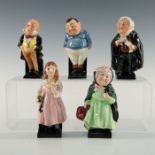 GROUP OF 5 ROYAL DOULTON DICKENS MINIATURE FIGURINES