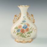 LOCKE & CO. WORCESTER ART NOUVEAU PORCELAIN FLORAL VASE