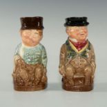 PAIR OF ROYAL DOULTON SMALL DICKENS TOBY JUGS