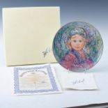 HIBEL STUDIO NOBILITY CHILDREN SERIES COLLECTORS PLATE