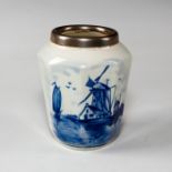 DELFT BLUE & WHITE HOLLAND VASE