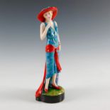 PEGGY DAVIES FIGURE ART DECO LADY BY MARTIN THOMPSON