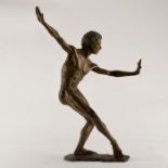 BRONZE SCULPTURE OF DANCER BY DAVID HEUNEGARDT (1924-2010)
