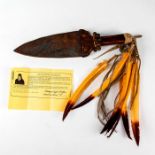 NATIVE AMERICAN TRIBAL PLAINS STYLE SCALPING KNIFE