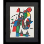 FRAMED COLOR LITHOGRAPH, MELANCHOLIC DONKEY - LITHOGRAPH II, BY JOAN MIRO