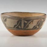 NATIVE AMERICAN TRIBAL ACOMA PUEBLO POTTERY BOWL