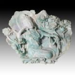 CHINESE CARVED JADE GUANYIN