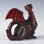 ROYAL DOULTON FLAMBE, DRAGON FIGURINE HN3552