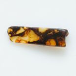 DARK COGNAC AND HONEY POLISHED COPAL AMBER BAR