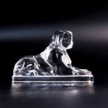 BACCARAT CRYSTAL ANIMAL FIGURINE, SPHINX