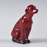 ROYAL DOULTON FLAMBE, FOXHOUND DOG FIGURINE HN1696