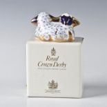 ROYAL CROWN DERBY ANIMAL FIGURINE, TWIN LAMBS