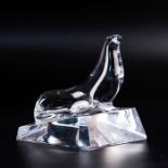 BACCARAT CRYSTAL ANIMAL FIGURINE, SEAL