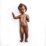 AESTHETIC PERIOD POLYCHROME INFANT JESUS HOLDING GLOBUS