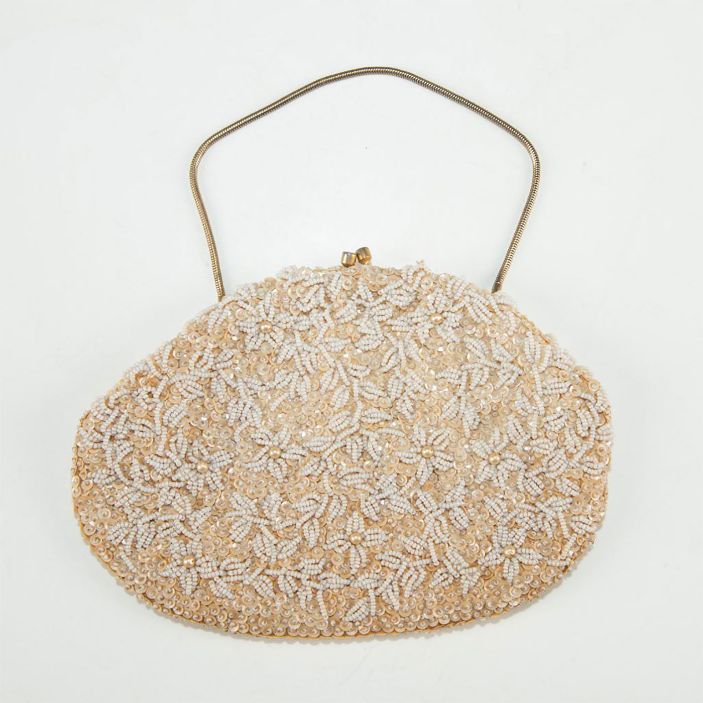 VINTAGE HAND-BEADED EMSON STRUCTURED PURSE - Image 3 of 4