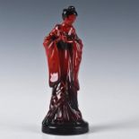 ROYAL DOULTON FLAMBE, THE GEISHA FIGURINE HN3229