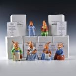 6 ROYAL DOULTON BUNNYKINS 75TH ANNIVERSARY FIGURINES