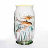 ROYAL DOULTON LUSTRE GLAZE FISH VASE