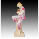 ROYAL DOULTON ART DECO FIGURINE, LIDO LADY HN1220