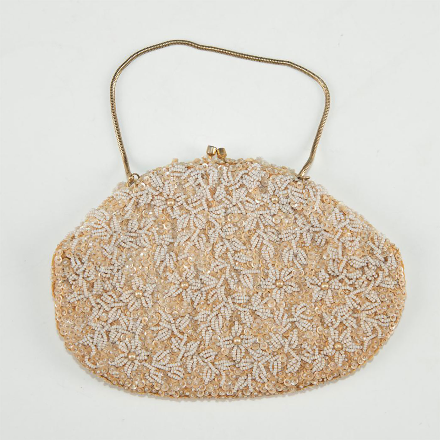 VINTAGE HAND-BEADED EMSON STRUCTURED PURSE