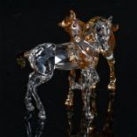 SWAROVSKI ANIMAL FIGURINE, SCS FOAL 2014 ED.