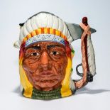 ROYAL DOULTON CHARACTER JUG, SITTING BULL CUSTER