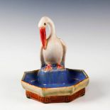 DOULTON LAMBETH ART DECO PELICAN BIBELOT ASHTRAY