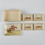 ROYAL DOULTON SERIESWARE COVERED DISH & TRAYS, FOX HUNT