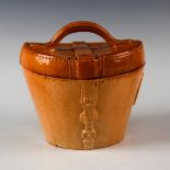 DOULTON LAMBETH LEATHER WARE STONEWARE, HAT BOX