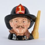 ROYAL DOULTON LARGE CHARACTER JUG, THE FIREMAN D6697