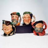 LOT OF 4 ROYAL DOULTON SMALL CHARACTER JUGS